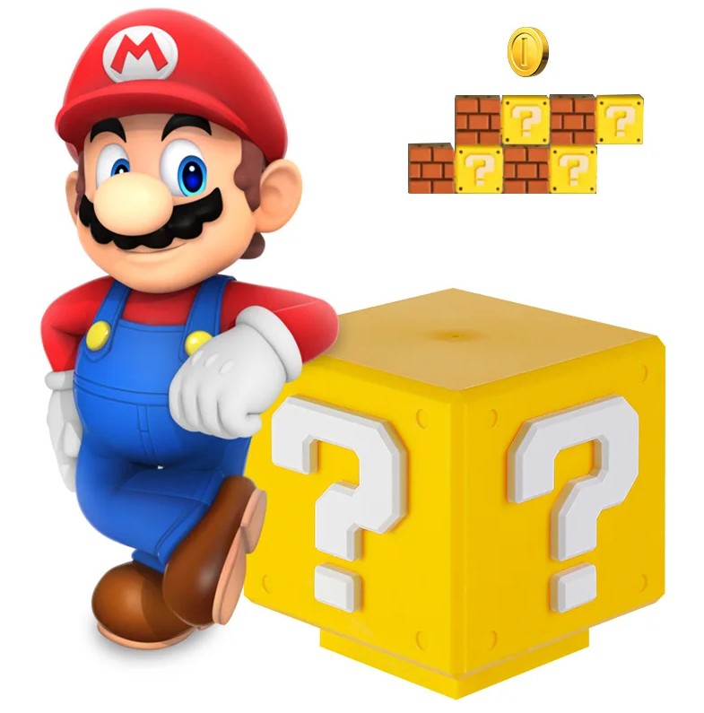 Lámpara Led Mario Bros Nintendo Cubo